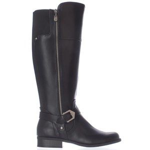 G by GUESS Black Leather Riding Boots (Hailee - Size 8M)